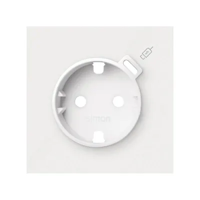 Накладка розетки Schuko с з/у USB C, белый матовый, S100