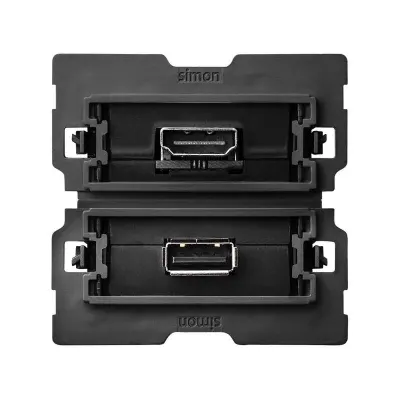Розетка HDMI v1.4 + USB 2.0 (переда данных), S100