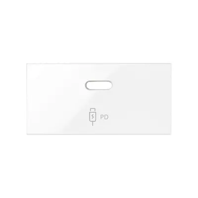 Накладка зарядного устройства USB C, белый глянец, S100
