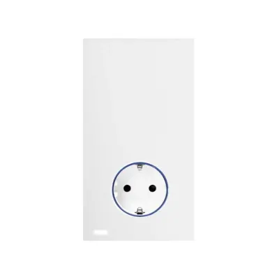 Hub Pro Simon iO с розеткой Schuko 2Р+Е, 16А 250В~, белый матовый, S100