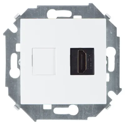 Розетка HDMI, белый, S15