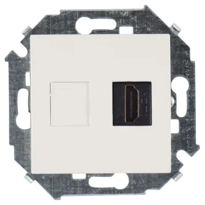 Розетка HDMI, сл.кость, S15