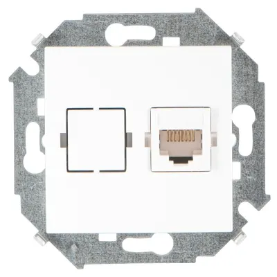 Розетка информационная RJ45 Cat.6 UTP (Systimax), белый, S15