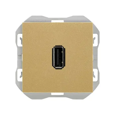 Механизм разъёма 1хUSB-A 2.0, 2М, S270, золото