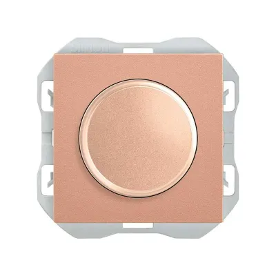 Механизм светорег-ра LED, пов.-нажим., 2М, 6-60 (6-120) Вт, S270, медь