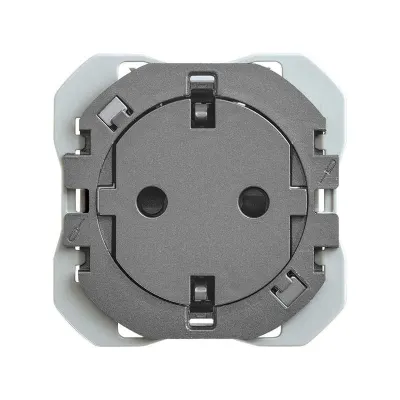 Механизм розетки SCHUKO CLEAN, 2P+E, 16А/250В, винт.клеммы, S270, титан
