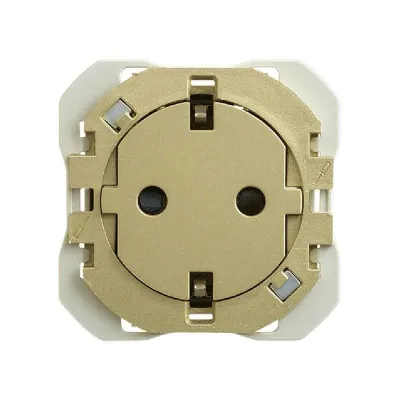 Механизм розетки SCHUKO CLEAN, 2P+E, 16А/250В, винт.клеммы, S270, бронза