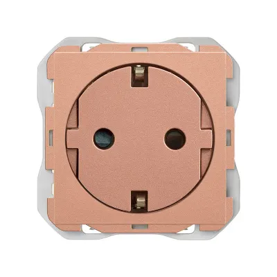 Механизм розетки SCHUKO ICON CLEAN, 2P+E, 16А/250В, винт.клеммы, S270, медь