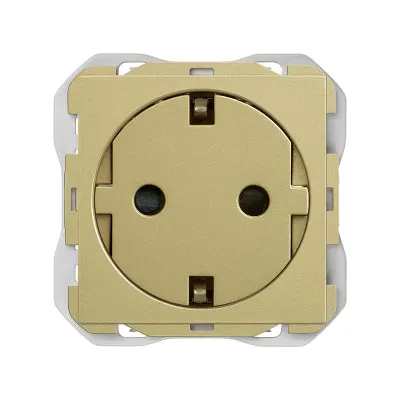 Механизм розетки SCHUKO ICON CLEAN, 2P+E, 16А/250В, винт.клеммы, S270, бронза