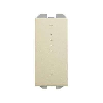 Механизм светорег-ра ШИМ для LED-лент, клавишный, Simon iO, 2М, с подсвет., S270, шампань
