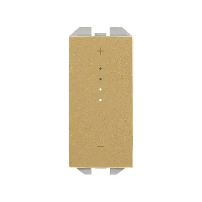 Механизм светорег-ра ШИМ для LED-лент, клавишный, Simon iO, 2М, с подсвет., S270, золото