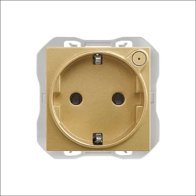 Механизм розетки SCHUKO, Smart, Simon iO, 2P+E, 16А/250В, винт.клеммы, S270, золото