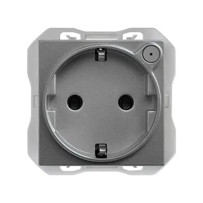 Механизм розетки SCHUKO, Smart, Simon iO, 2P+E, 16А/250В, винт.клеммы, S270, титан
