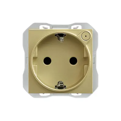 Механизм розетки SCHUKO, Smart, Simon iO, 2P+E, 16А/250В, винт.клеммы, S270, бронза