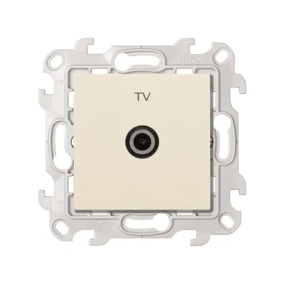 Розетка TV проходная, сл.кость, S24