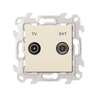 Розетка TV-SAT оконечная, сл.кость, S24