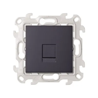 Розетка информационная RJ45 Cat.5e UTP, графит, S24