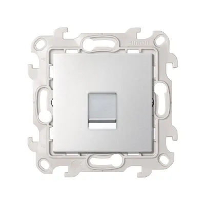 Розетка информационная RJ45 Cat.6 UTP, алюминий, S24