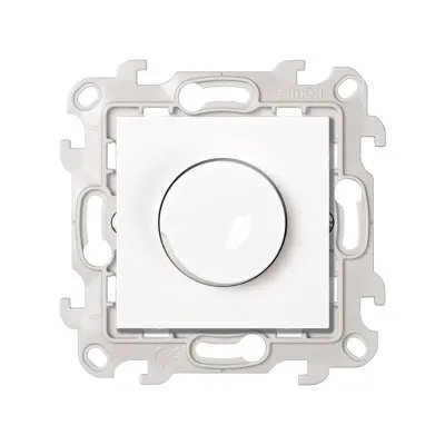 Светорегулятор LED повор-нажимной, проходной, 6-60Вт 230В~, белый, S24