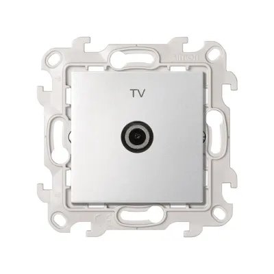 Розетка TV оконечная, алюминий, S24