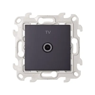 Розетка TV оконечная, графит, S24