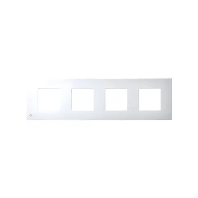 Накладка антибактериальная для рамки на 4 поста, белый, S27P