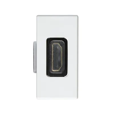 Розетка HDMI v1.4 узкая, белый, S27