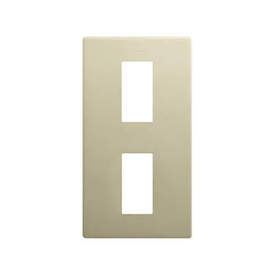 Рамка 2-постовая, вертикальная, MĺNIMA (1М+1М), S270, шампань