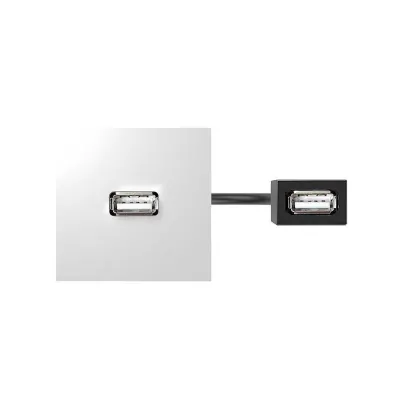 Модуль с адаптером, проходной USB мама/мама, белый, S400