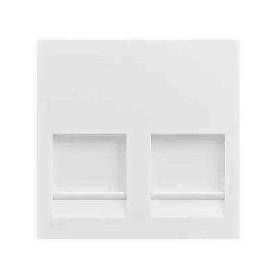 Адаптер со шторками 2 RJ45 Infra+, белый, S400
