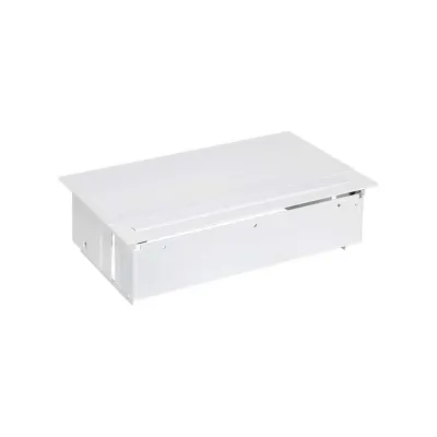 Врезной x5 розеточный блок, планка, 1x2P+E, 4 пустых модуля, белый, S400