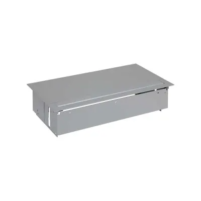 Врезной x6 розеточный блок, планка, 4x2P+E, 4хRJ45, алюминий, S400
