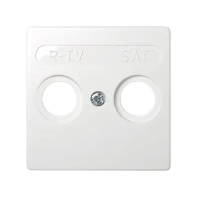 Накладка для розетки R-TV+SAT с пикт."R-TV SAT", белый, S73L