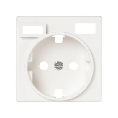 Накладка для розетки Schuko с з/у USB A+C, мат.белый, S82C
