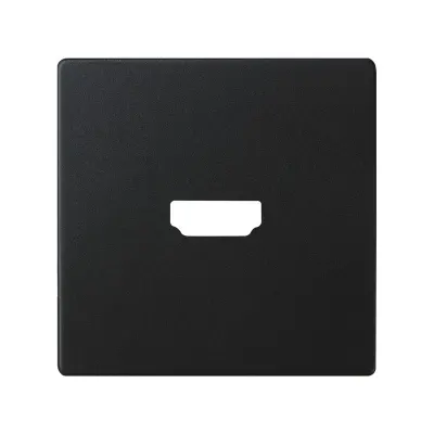 Накладка для розетки HDMI, мат.черный, S82C