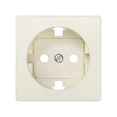 Накладка со шторками для розетки Schuko 2Р+Е, сл.кость, S82