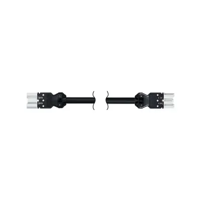 Кабель 3м 3x2,5мм "мама - папа" 2P+E, белый, QC