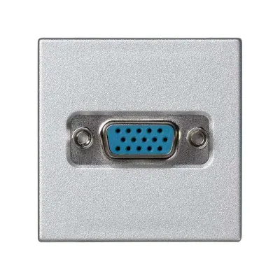 Розетка VGA HD15, алюминий, K45, Connect
