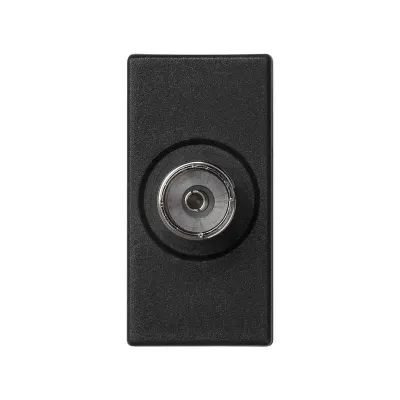 Розетка узкая TV, графит, K45, Connect