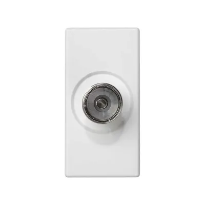 Розетка узкая TV, белый, K45, Connect