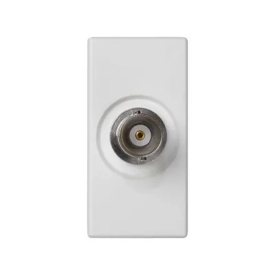 Розетка узкая BNC 75 Ом, белый, K45, Connect