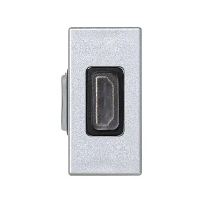 Розетка узкая HDMI v1.3, алюминий, K45, Connect