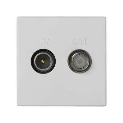 Розетка TV+SAT, белый, K45, Connect