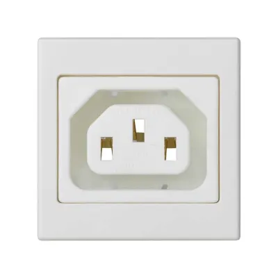 Розетка IEC320 "мама", белый, K45, Connect