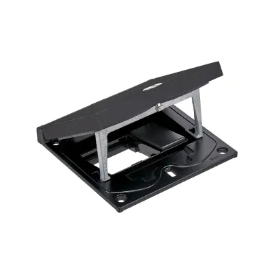 Рамка люка IP66 на 1 мех-м + заглушка 1/2, замок шлиц, чёрный, K45, Connect