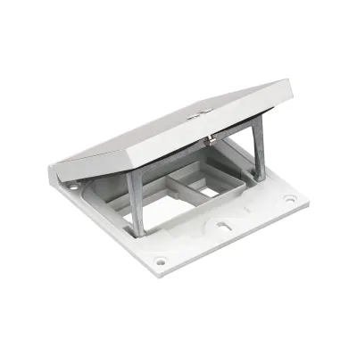 Рамка люка IP66 на 1 мех-м + 1xRJ, замок шлиц, нерж.сталь, K45, Connect