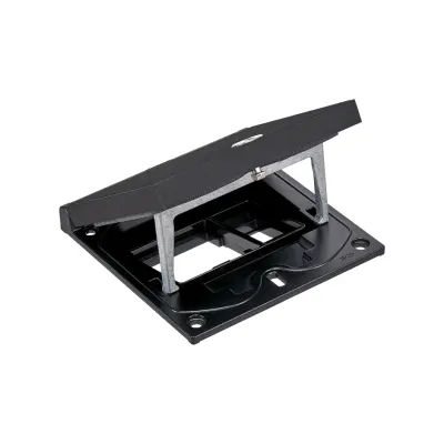Рамка люка IP66 на 1 мех-м + 1xRJ, замок шлиц, чёрный, K45, Connect